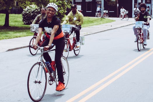 community bike event promoting cycling