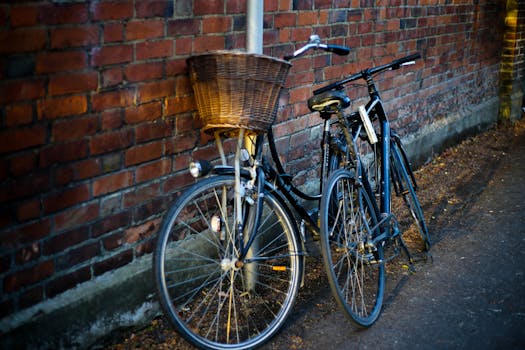 urban biking scene