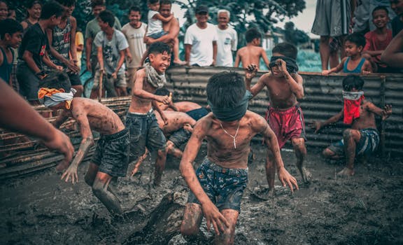 A group of friends participating in a local clean-up event