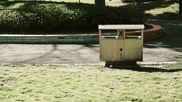 image of a greywater recycling system in an urban garden