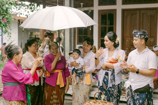 Cultural festival with local traditions