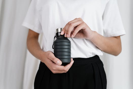 a reusable water bottle