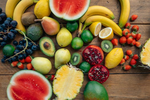 colorful assortment of organic produce