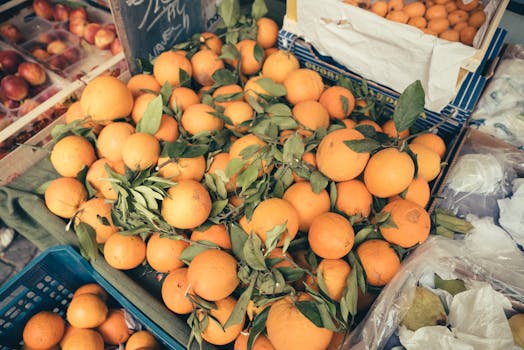 fresh produce from a farmer’s market