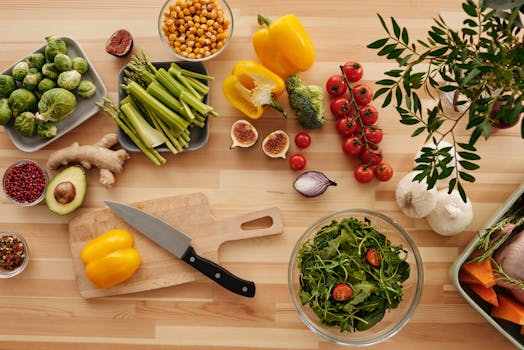 colorful fresh salad with vegetables