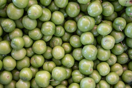 fresh produce at a local farmers market