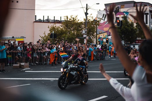 a community event promoting biking